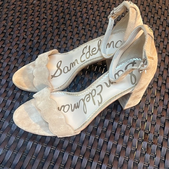 Sam Edelman Odila high heel sandals, tan cream size 9M - Picture 5 of 10